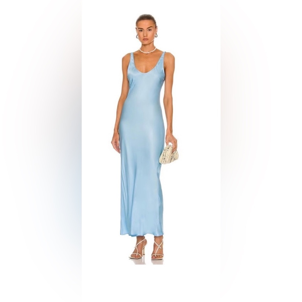 L'AGENCE Light Blue Dress
